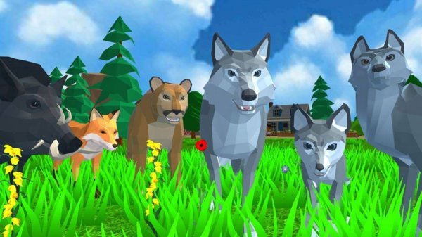 Wild Canine Family Simulator
