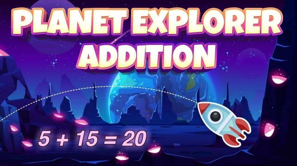 Galaxy Explorer Addition Puzzle