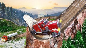 Semi Truck Snow Simulator: Winter Driving Game