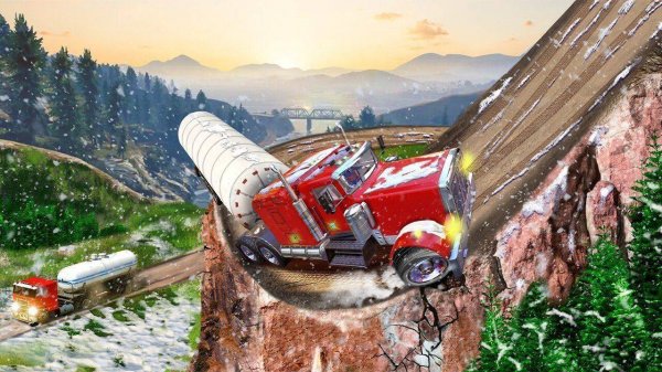 Snowy Truck Transport Simulator