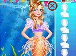 Mermaid New Year Celebration Dress Up Game